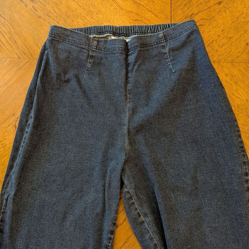 Vintage Cherokee Woman High Waist Stretch Denim Jeans Tapered Leg Size 16 - Picture 4 of 9